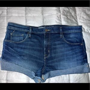High Rise jean shorts size 16